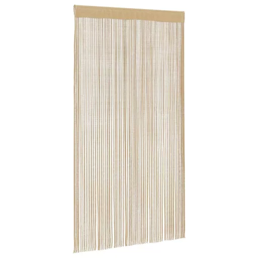 2 db bézs zsinórfüggöny 140 x 250 cm
