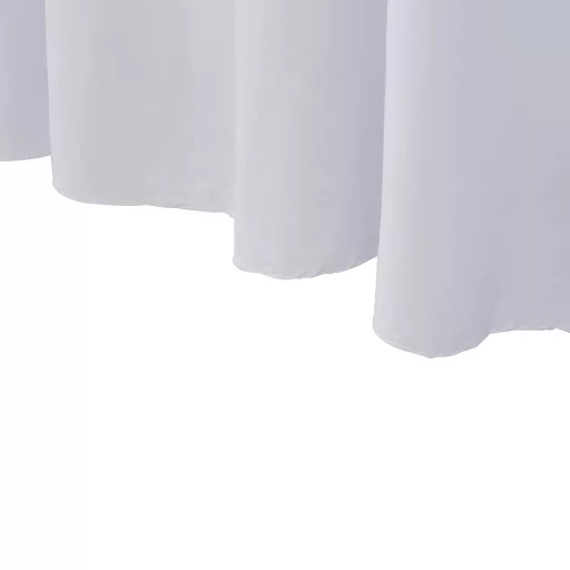 2 darab fehér sztreccs asztalszoknya 120 x 60,5 x 74 cm