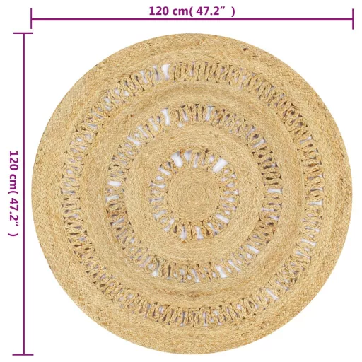 Kézzel font jutaszőnyeg 90 cm