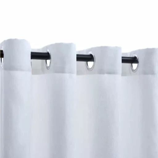 2 db törtfehér sötétítőfüggöny fémgyűrűkkel 140 x 245 cm