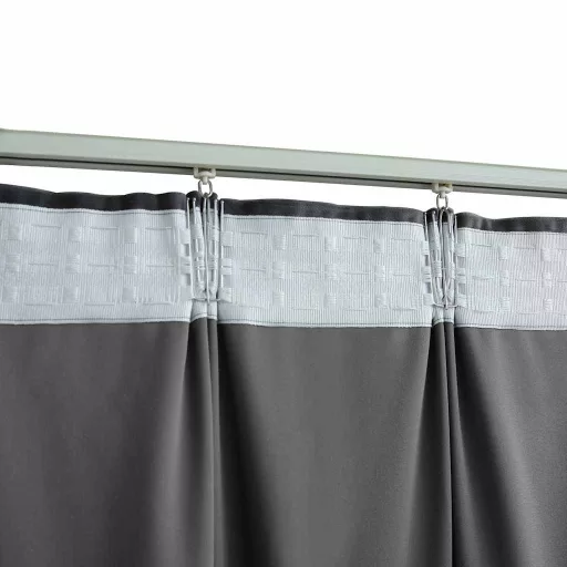 2 db antracitszürke bársony sötétítőfüggöny kampókkal 140x225