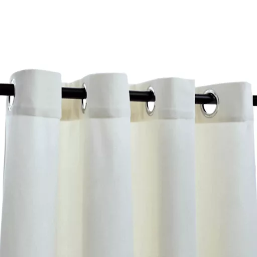 2 db krémszínű bársony sötétítőfüggöny gyűrűkkel 140 x 175 cm