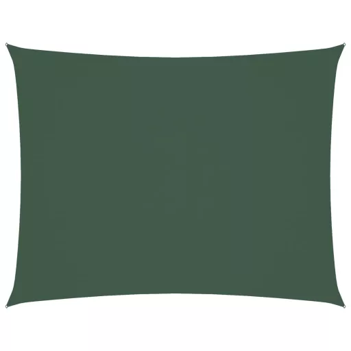 Sötétzöld téglalap alakú oxford-szövet napvitorla 2,5x4 m