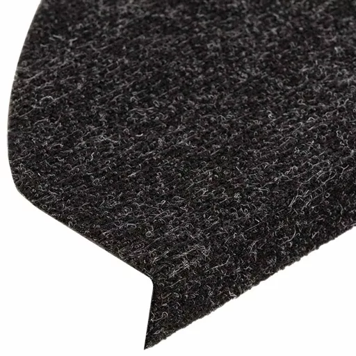 15 db fekete öntapadó lépcsőszőnyeg 56x17x3 cm