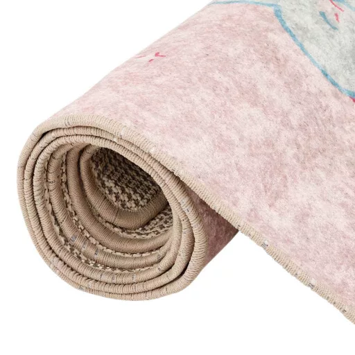 Pink mosható unikornisos gyerekszőnyeg 160x230 cm