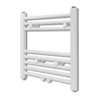   Fürdőszobai egyenes törölközőradiátor központi fűtéssel 480 x 480 mm
