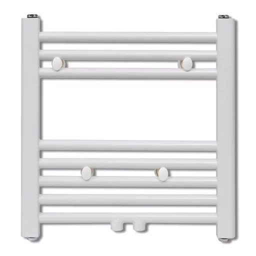 Fürdőszobai egyenes törölközőradiátor központi fűtéssel 480 x 480 mm