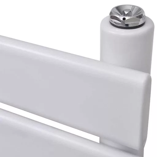 Fürdőszobai egyenes törölközőradiátor központi fűtéssel 600 x 1200 mm