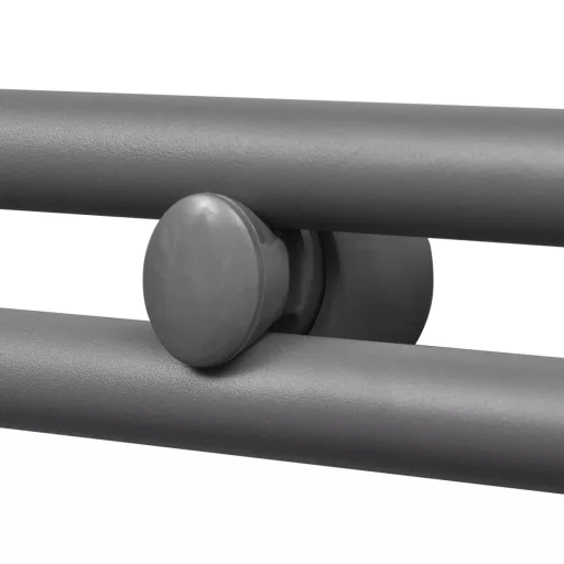 Szürke fürdőszobai egyenes törölközőtartó központi fűtéssel 500x764 mm