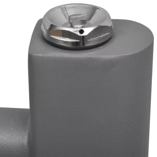 Szürke fürdőszobai egyenes törölközőtartó központi fűtéssel 500x764 mm
