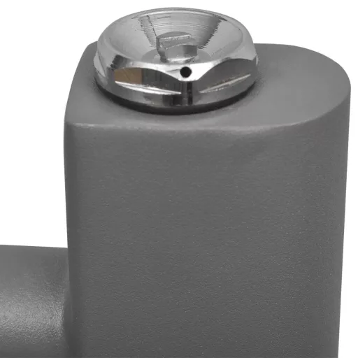 Szürke fürdőszobai egyenes törölközőtartó központi fűtéssel 600x1160mm