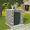 Acél gabion 1 db gurulós kukához 110 x 100 x 120 cm