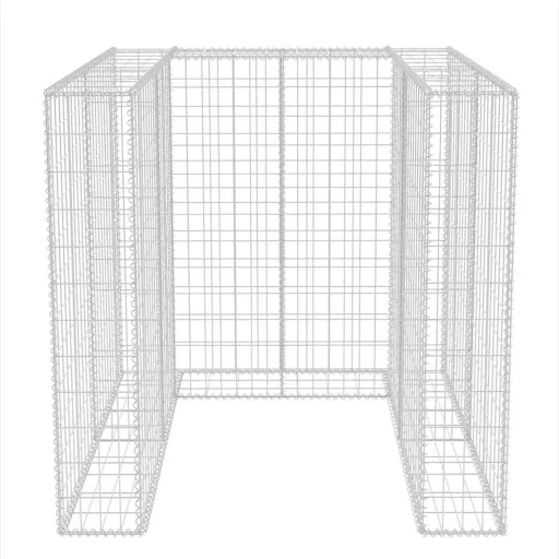 Acél gabion 1 db gurulós kukához 110 x 100 x 120 cm