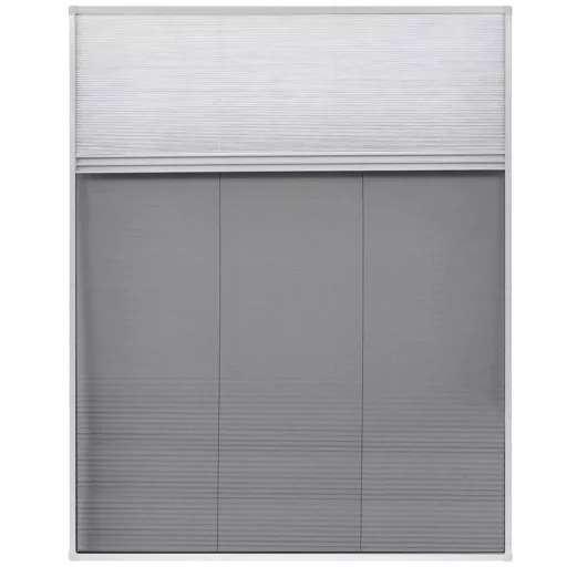 Pliszé ablak szúnyogháló árnyékolóval alumíniumból 80 x 100 cm