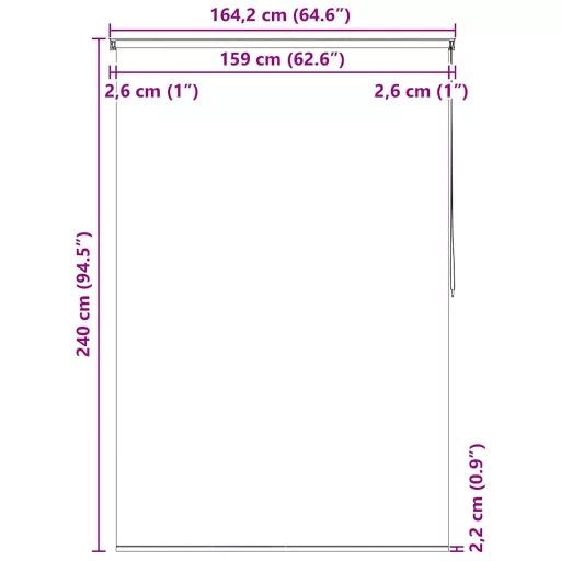 Körmintás zuhanyroló 160 x 240 cm