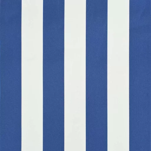 Feltekerhető kék és fehér napellenző 400 x 150 cm