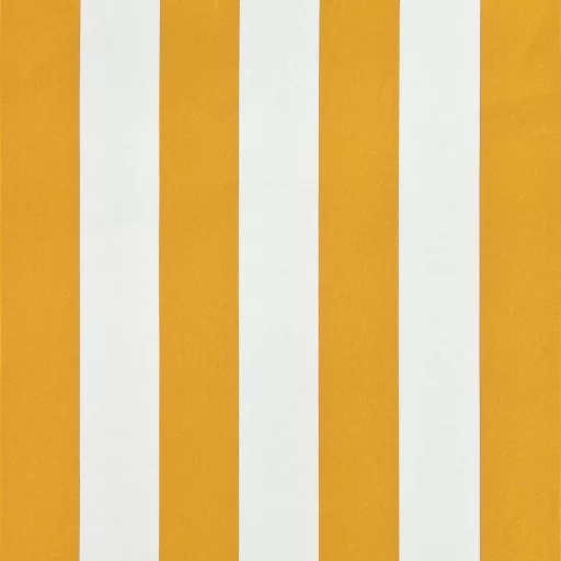 Feltekerhető sárga és fehér napellenző 200 x 150 cm