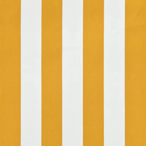 Feltekerhető sárga és fehér napellenző 250 x 150 cm