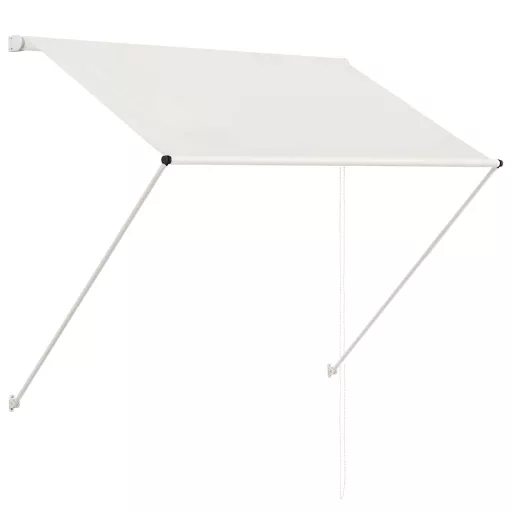 Feltekerhető krémszínű napellenző 150 x 150 cm