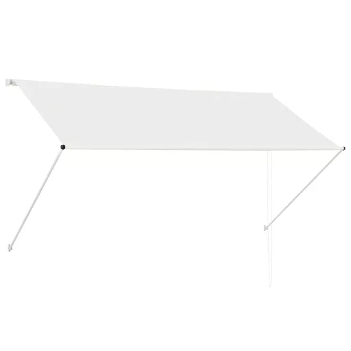Feltekerhető krémszínű napellenző 250 x 150 cm