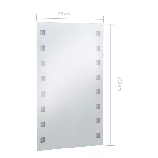 LED-es fürdőszobai falitükör 60 x 100 cm