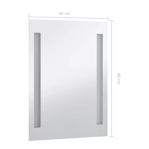 LED-es fürdőszobai falitükör 60 x 80 cm