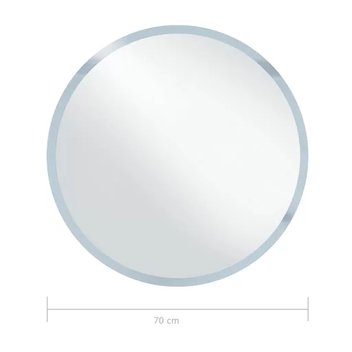 LED-es fürdőszobai falitükör 70 cm