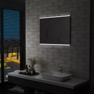   LED-es fürdőszobai falitükör érintésérzékelővel 80 x 60 cm