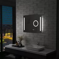   LED-es fürdőszobai tükör érintésérzékelővel 80 x 60 cm