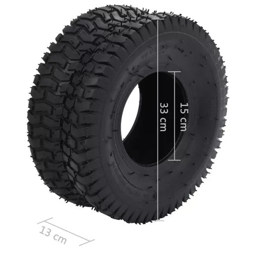 4-darabos gumiabroncs-/gumibelsőszett talicskához 15x6.00-6 4PR