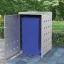 Rozsdamentes acél keret gurítható szemeteskukához 240 liter