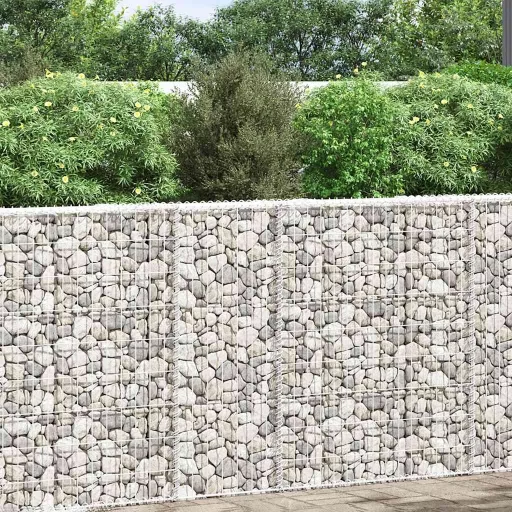 Trapéz alakú horganyzott acél gabion magaságyás 80x20x100 cm