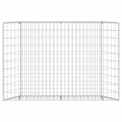 Trapéz alakú horganyzott acél gabion magaságyás 150x20x100 cm