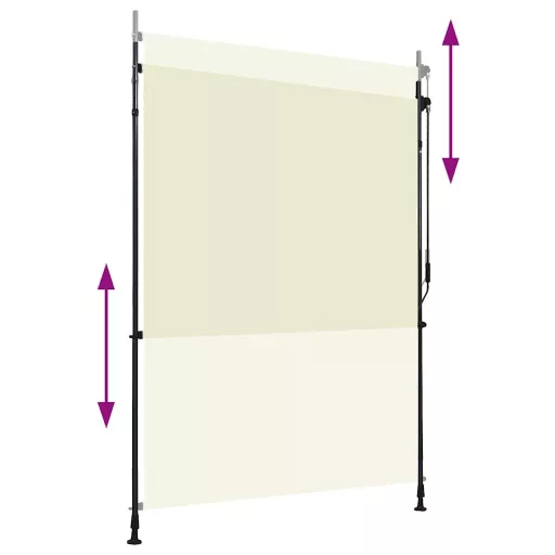 Krémszínű kültéri roló 150 x 270 cm