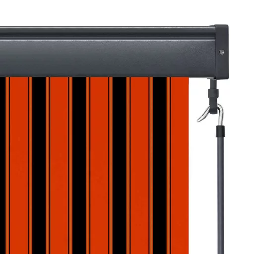 Narancssárga és barna kültéri roló 60 x 250 cm