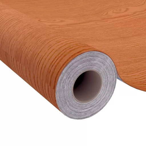 Világos tölgyszínű öntapadó PVC bútorfólia 500 x 90 cm