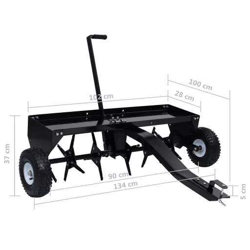 Gyepszellőztető fűnyíró traktorhoz 102 cm
