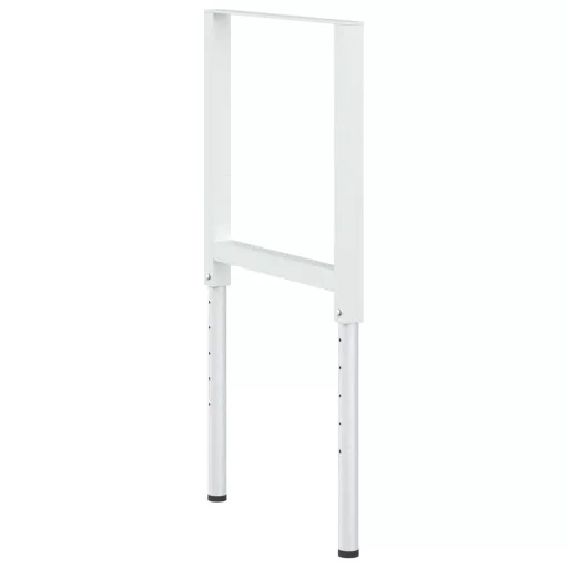 2 db szürke állítható fém munkapadváz 55 x (69-95,5) cm