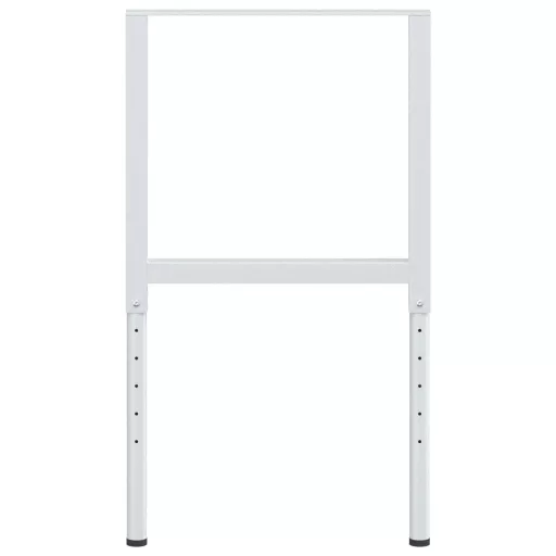 2 db szürke állítható fém munkapadváz 55 x (69-95,5) cm