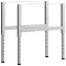 2 db szürke állítható fém munkapadváz 85 x (69-95,5) cm