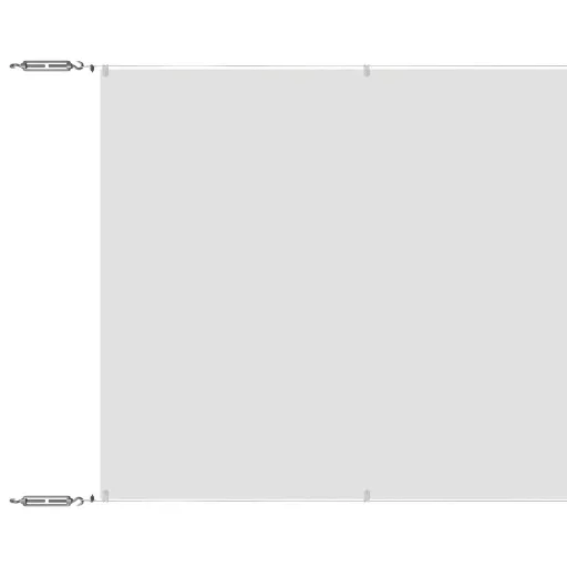 Fehér oxford-szövet függőleges napellenző 60 x 800 cm
