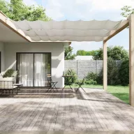 Fehér oxford-szövet függőleges napellenző 140x420 cm