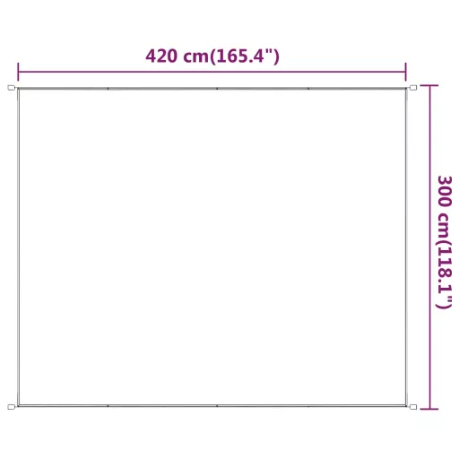 Világoszöld oxford-szövet függőleges napellenző 300x420 cm