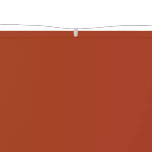 Terrakotta oxford-szövet függőleges napellenző 100 x 800 cm