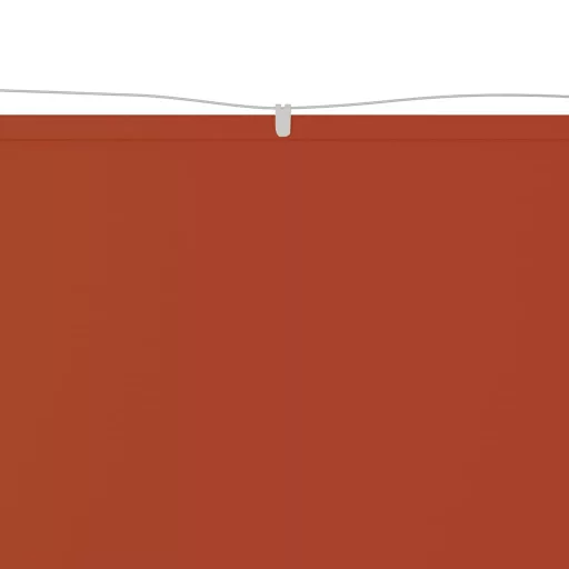 Terrakotta oxford-szövet függőleges napellenző 140 x 600 cm