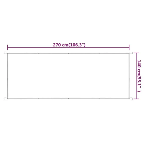 Kék oxford-szövet függőleges napellenző 140x270 cm
