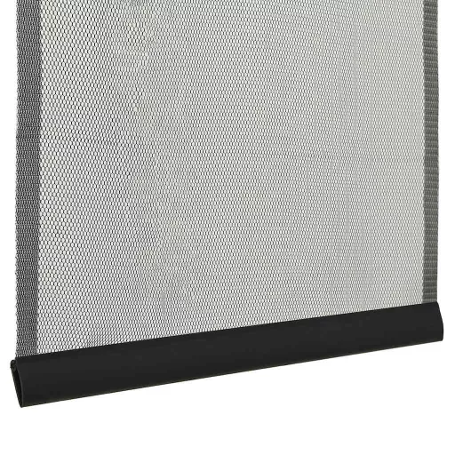 Fekete poliészter szúnyogháló ajtóra hálós függönnyel 100x220cm