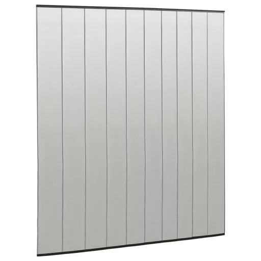 Fekete szúnyogháló ajtóra 10 részes hálós függönnyel 240x240 cm