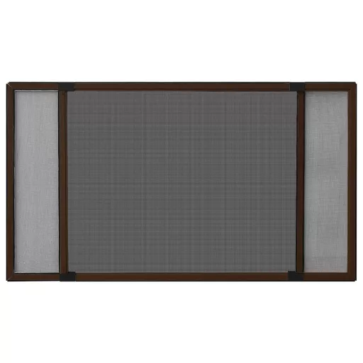 Barna lehúzható ablakszúnyogháló 70 x 150 cm