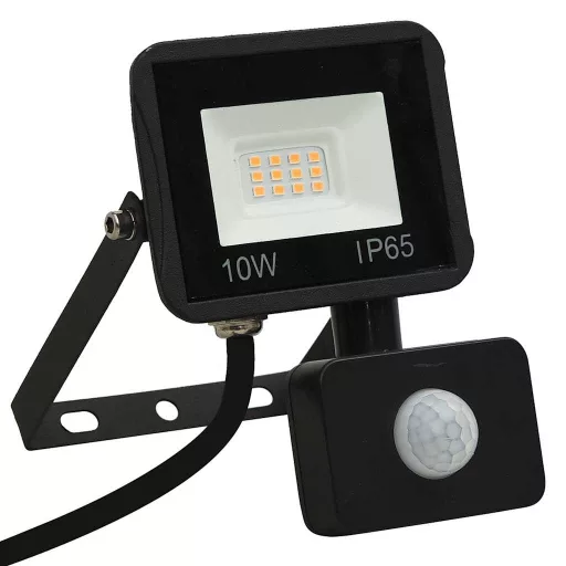 Meleg fehér fényű szenzoros LED-reflektor 10 W